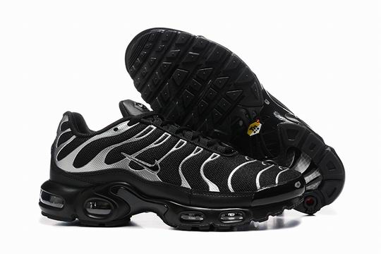 Cheap Nike Air Max Plus Black Silver TN Men's Shoes-263